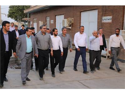 بازدید رییس کمیسیون عمران از پروژه‌های آب و فاضلاب خوزستان