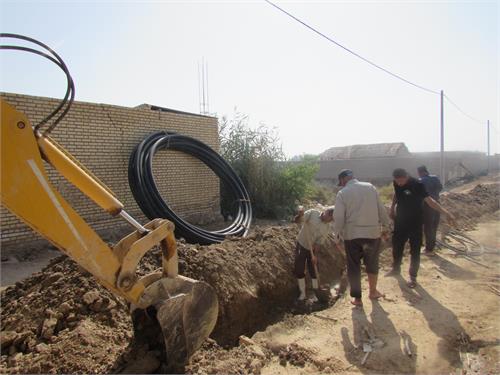 توسعه  400 متری شبکه آب شهر شادگان