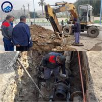 آسیب خط آبرسانی در مسجدسلیمان با تلاش چندساعته نیروها ترمیم شد