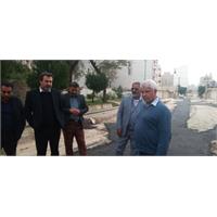 بازدید مدیر عامل آبفا خوزستان و بازرس کل استان خوزستان از روند اجرایی ترمیم نوار حفاری های پروژه فاضلاب اهواز